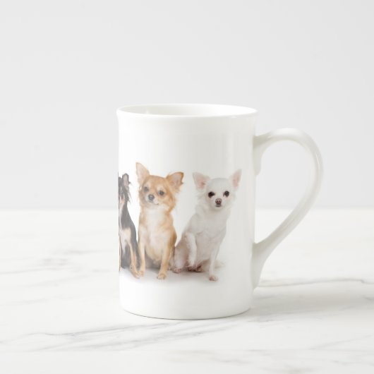 Chihuahua Bone China Mok (Rechts)