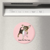 Chihuahua borstkankermagneet magneet (Insitu (Vaatwasser))