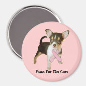 Chihuahua borstkankermagneet magneet (Voorkant / Achterkant)