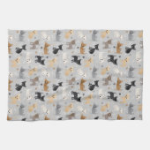Chihuahua Botten en Paws Gray Kitchen Towel Theedoek (Horizontaal)