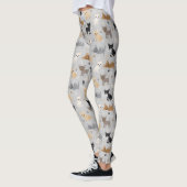 Chihuahua Botten en Paws Gray Leggings (Links)