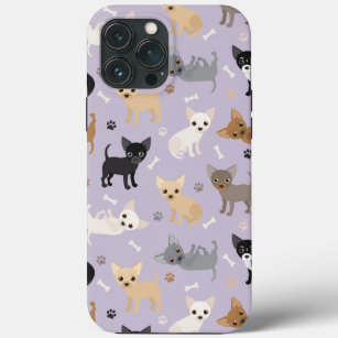 Chihuahua Botten en Paws Paars Case-Mate iPhone Case