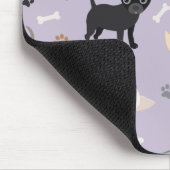 Chihuahua Botten en Paws Paars Muismat (Hoek)