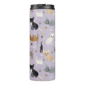 Chihuahua Botten en Paws Paars Thermosbeker (Achterkant)