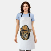 Chihuahua Bouwvakker Bouw Schort (Gedragen)