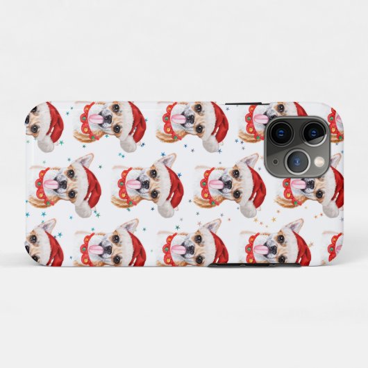 Chihuahua Breed Waterverf Dog Pattern Case-Mate iPhone Case (Achterkant (horizontaal))