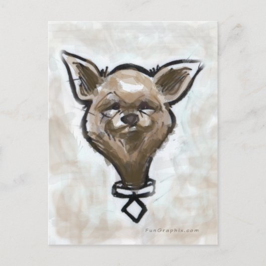 Chihuahua Briefkaart (Voorkant)