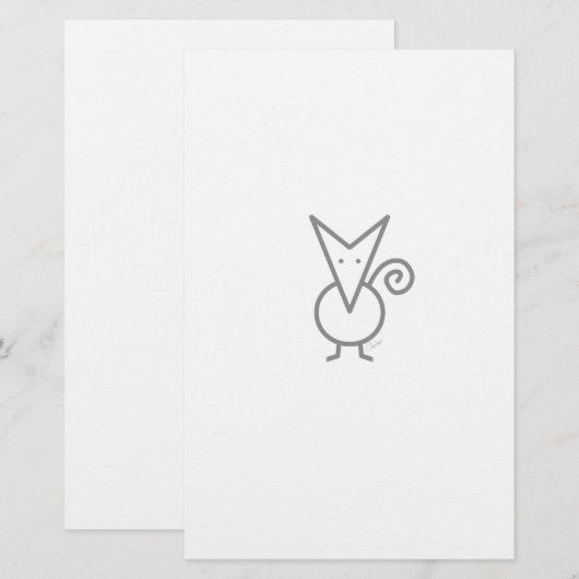 Chihuahua Briefpapier (Voorkant / Achterkant)