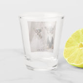 Chihuahua Bruiloft Shot Glas (Achterkant)