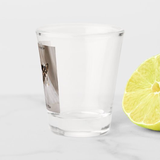 Chihuahua Bruiloft Shot Glas (Rechts)