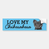 Chihuahua bumper sticker (Voorkant)