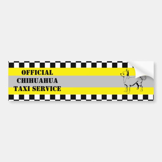 Chihuahua Bumpersticker (Voorkant)