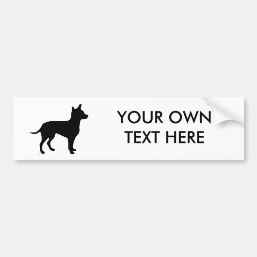 Chihuahua Bumpersticker (Voorkant)