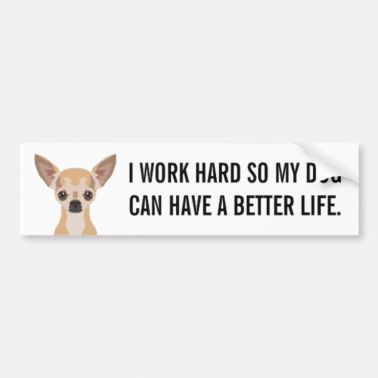 Chihuahua Bumpersticker (Voorkant)