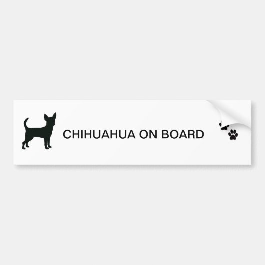CHIHUAHUA BUMPERSTICKER (Voorkant)