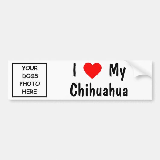 Chihuahua Bumpersticker (Voorkant)