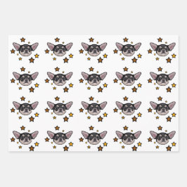 Chihuahua-cadeaupapierenset Inpakpapier Vel
