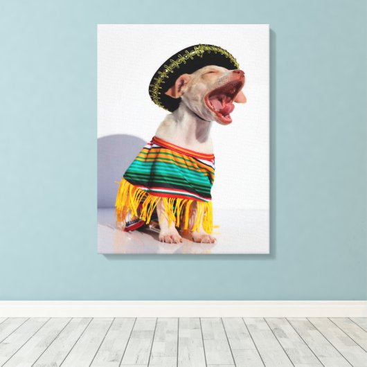 Chihuahua Canvas Afdruk (Insitu (Houten vloer))