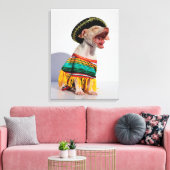 Chihuahua Canvas Afdruk (Insitu (Woonkamer))