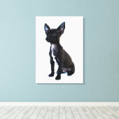 Chihuahua Canvas Afdruk (Insitu (Houten vloer))