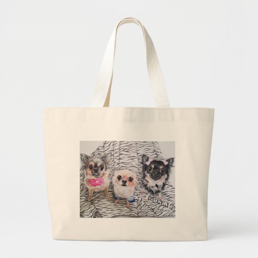 Chihuahua Canvas tas (Voorkant)