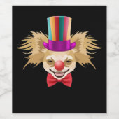 Chihuahua Carnival Clown Wijn Etiket (Enkel label)