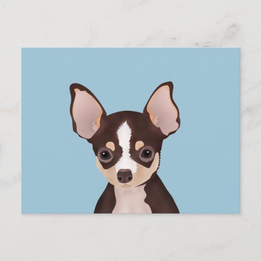 Chihuahua cartoon briefkaart (Voorkant)