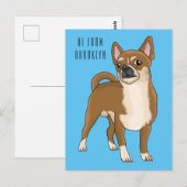 Chihuahua cartoon briefkaart (Voorkant / Achterkant)