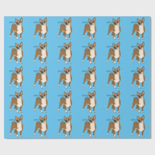 Chihuahua cartoon cadeaupapier (Vlak)