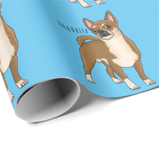 Chihuahua cartoon cadeaupapier (Rol Hoek)