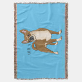 Chihuahua cartoon deken (Voorkant Verticaal)