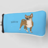 Chihuahua cartoon golfheadcover (Voorkant)