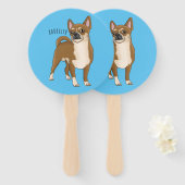 Chihuahua cartoon handwaaier (Voorkant en achterkant)