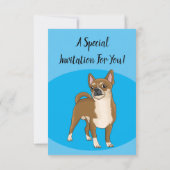 Chihuahua cartoon kaart (Achterkant)