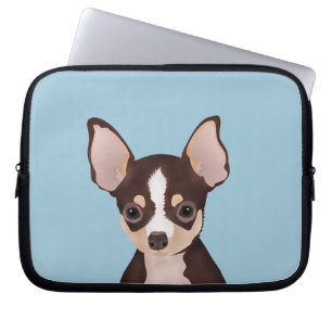 Chihuahua cartoon laptop sleeve