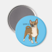 Chihuahua cartoon magneet (Voorkant / Achterkant)
