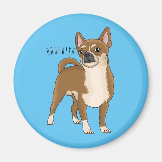 Chihuahua cartoon magneet (Voorkant)
