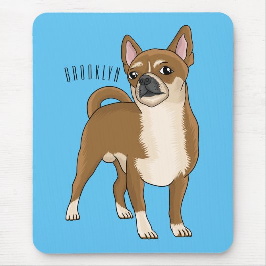 Chihuahua cartoon muismat (Voorkant)