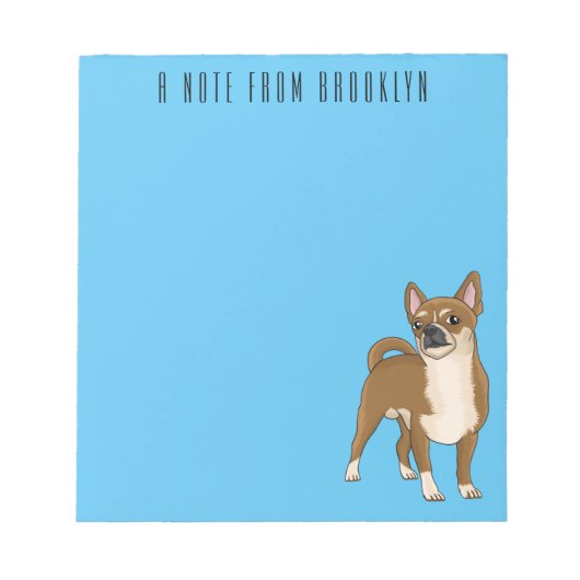 Chihuahua cartoon notitieblok (Voorkant)