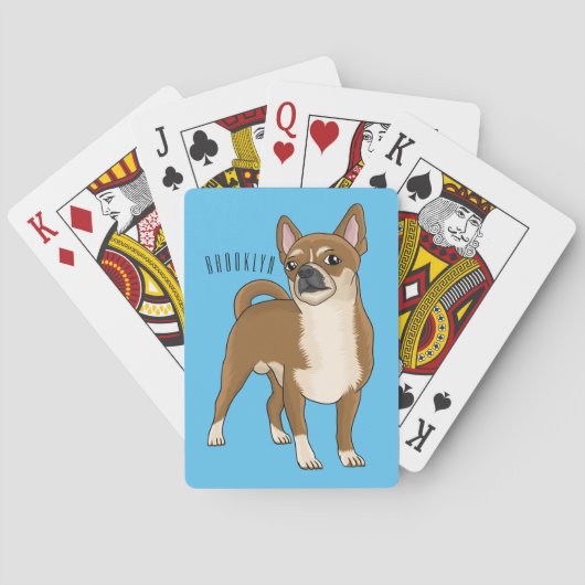 Chihuahua cartoon pokerkaarten (Achterkant)