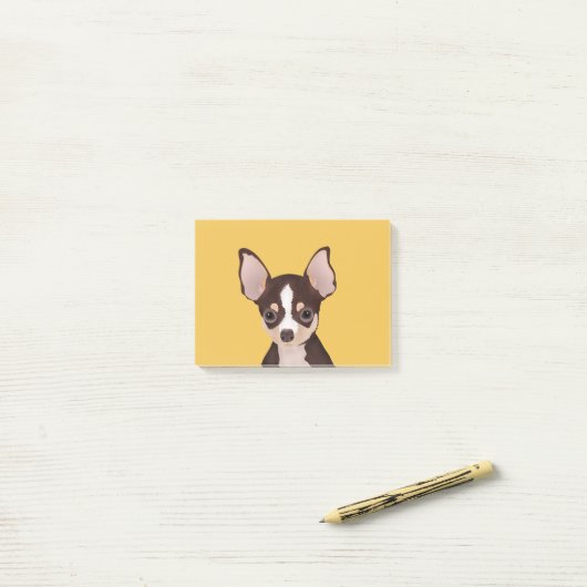 Chihuahua Cartoon Post-it® Notes (Op bureau)