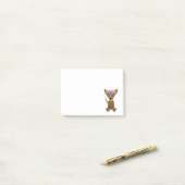 Chihuahua cartoon post-it® notes (Op bureau)