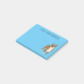 Chihuahua cartoon post-it® notes (Schuin)