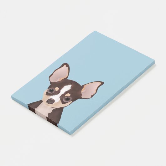 Chihuahua Cartoon Post-it® Notes (Schuin)