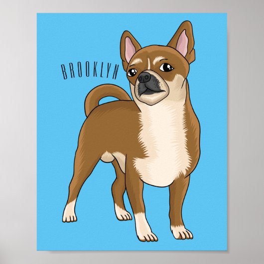 Chihuahua cartoon poster (Voorkant)