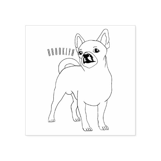 Chihuahua cartoon rubberstempel (Afrduk)