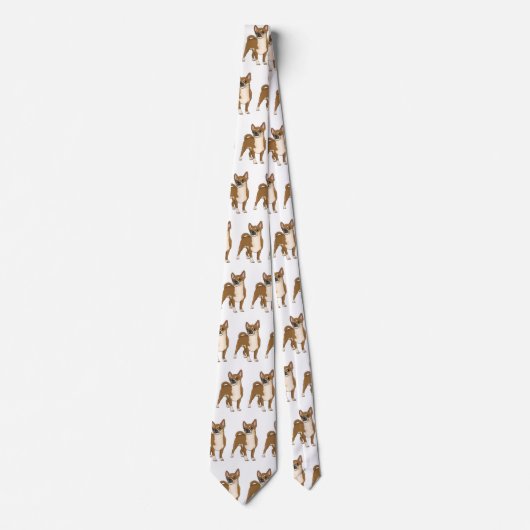 Chihuahua cartoon stropdas (Voorkant)