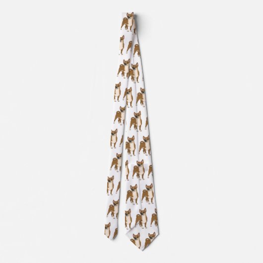 Chihuahua cartoon stropdas (Achterkant)