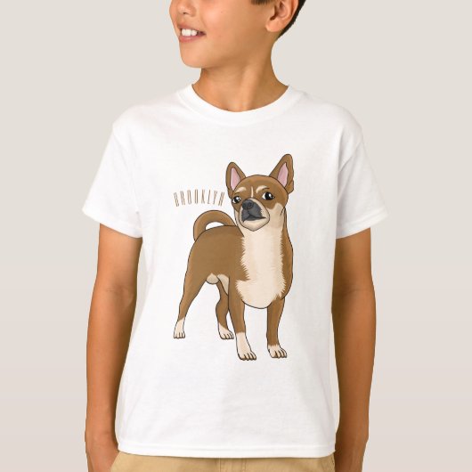 Chihuahua cartoon t-shirt (Voorkant)