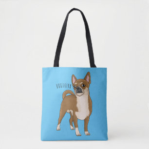 Chihuahua cartoon tote bag